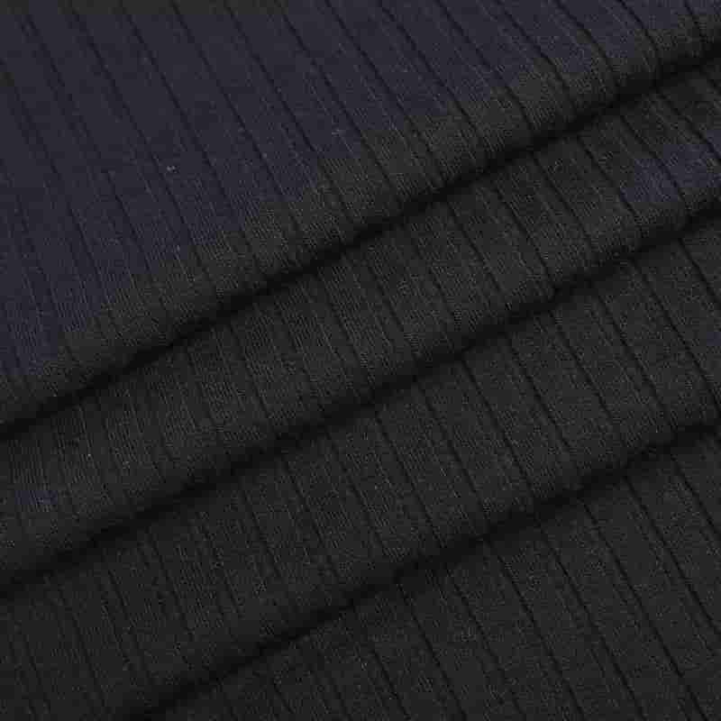 40s兰精天丝+30D满衬抽条氨纶罗纹